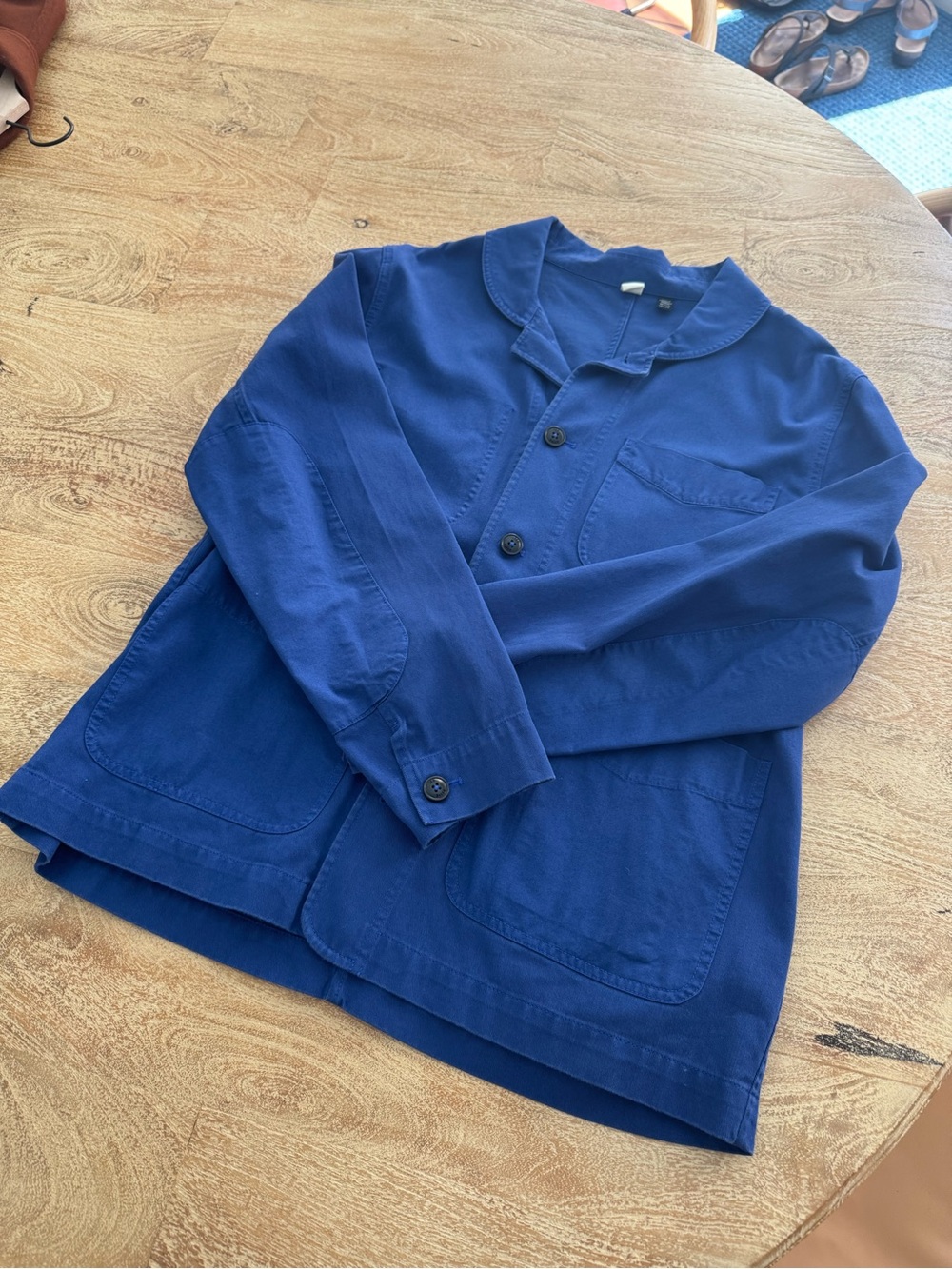 Ted Baker Royal Blue Lightweight Button-Up Jacket